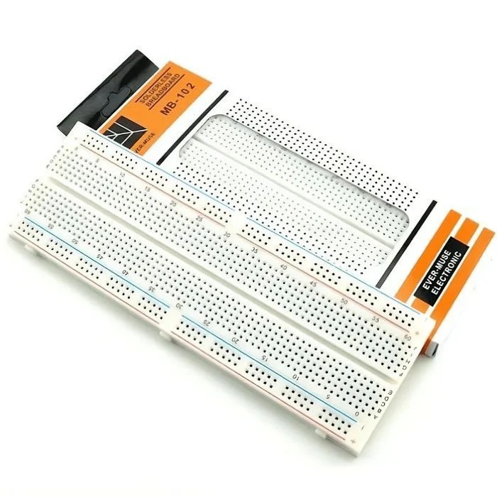 MB102 830 Points PCB Breadboard